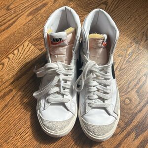 Black and White Nike Blazers